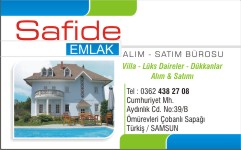 emlak kartvizitleri, safide emlak