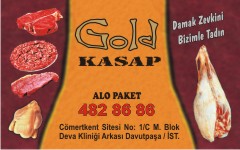 kasap kartvizitleri, gold kasap