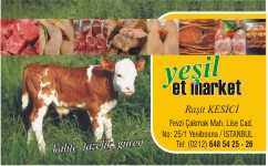 kasap kartvizitleri, yeşil et market