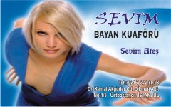 kuaför kartvizitleri, sevim bayan kuaförü