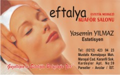 kuaför kartvizitleri, eftalya kuaför salonu