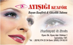 kuaför kartvizitleri, ayışığı kuaför