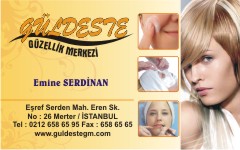 kuaför kartvizitleri, güldeste güzellik merkezi