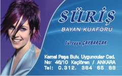 kuaför kartvizitleri, süriş bayan kuaförü