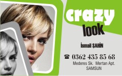 kuaför kartvizitleri, crazy look