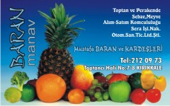 manav kartvizitleri, baran manav