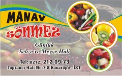 manav kartvizitleri, manav sönmez