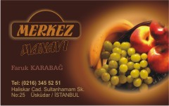 manav kartvizitleri, merkez manavı