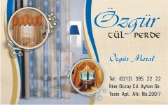 perde kartvizitleri, özgür tül perde