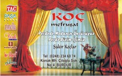 perde kartvizitleri, koç mefruşat