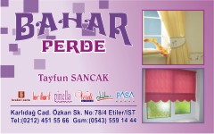 perde kartvizitleri, bahar perde