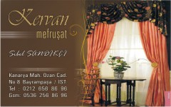 perde kartvizitleri, kervan mefruşat
