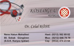 sağlık kartvizitleri, köseoğlu klinik