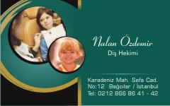 sağlık kartvizitleri, diş hekimi nalan özdemir