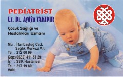 sağlık kartvizitleri, pediatrist kartvizitleri
