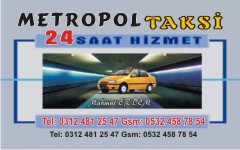 taksi kartvizitleri, metropol taksi