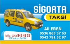 taksi kartvizitleri, sigorta taksi