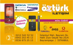 telekom kartvizitleri, öztürk iletişim