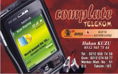 telekom kartvizitleri, complate telekom