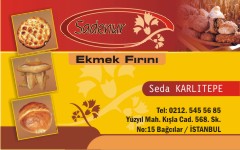 unlu mamülleri kartvizitleri, sudenur ekmek fırını