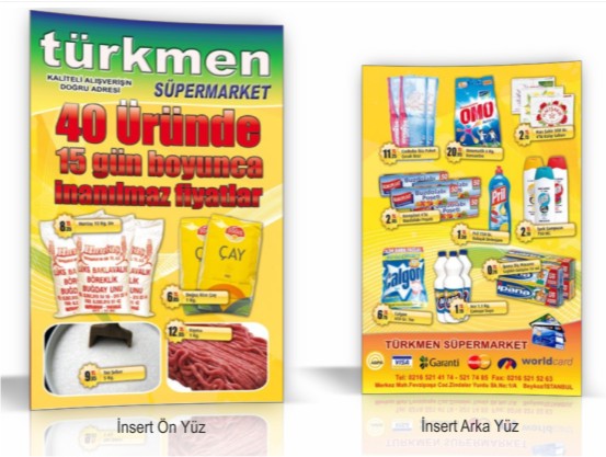 A4 insört 21 x 30 ölçülerinde