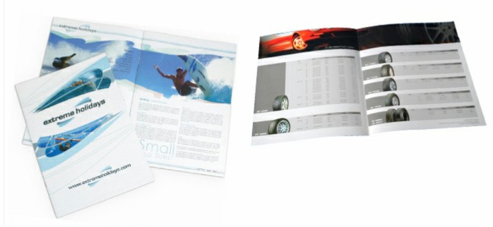 A4 çift yüz tek kırımlı broşürler (21 x 30)