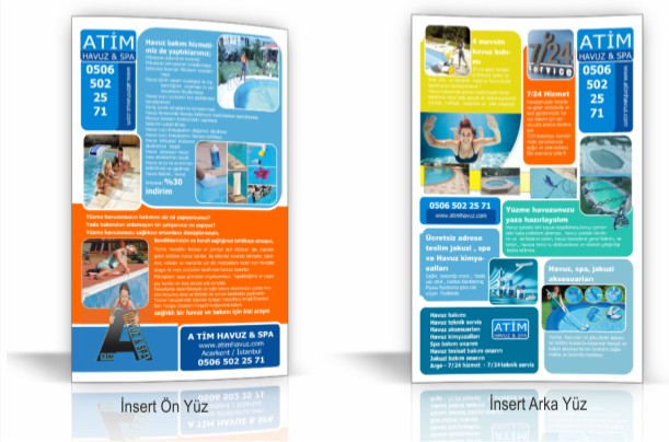 A5 insört 15 x 21 ölçülerinde