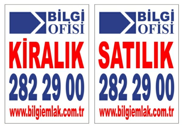 Emlakçı afişleri (Kiralık-Satılık)