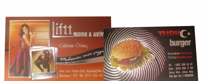 Tek yön - Gümüş yaldız baskı (Arka baskılı)