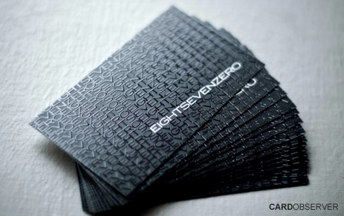 laklı kabartmalı kartvizit