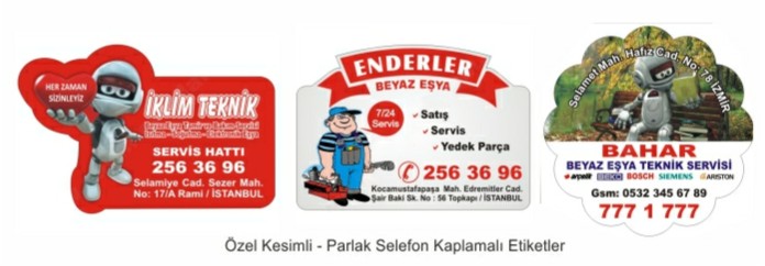 Özel kesimli etiketler (sticker)