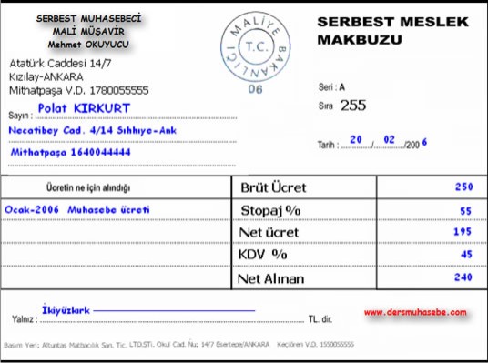 Serbest meslek makbuzu